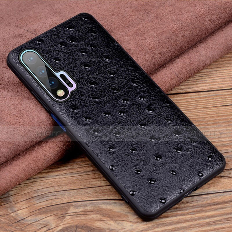 Handyhülle Hülle Luxus Leder Schutzhülle R01 für Huawei Nova 6 5G Schwarz