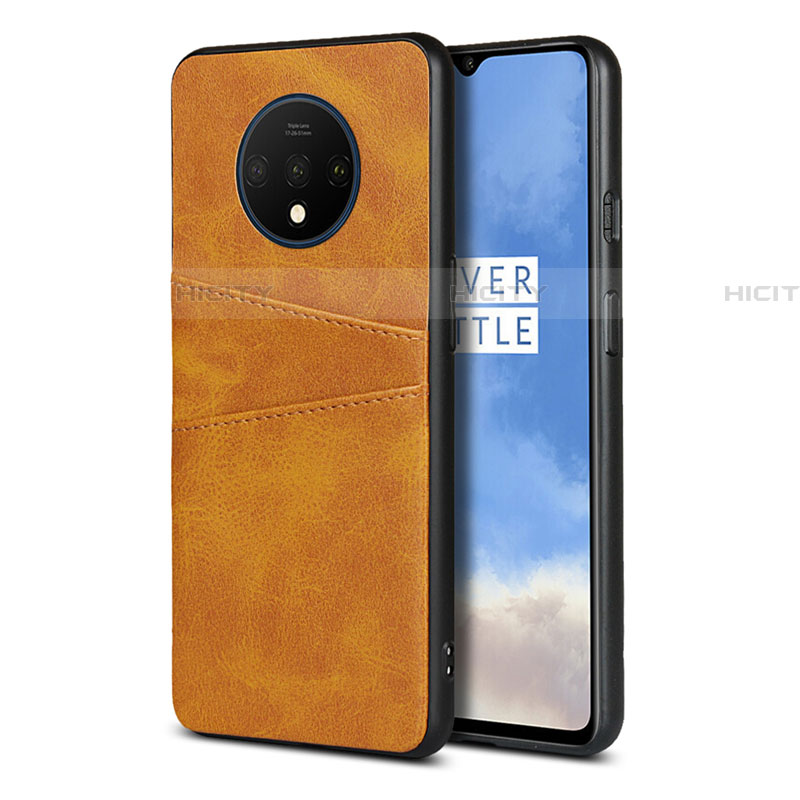 Handyhülle Hülle Luxus Leder Schutzhülle R01 für OnePlus 7T Orange