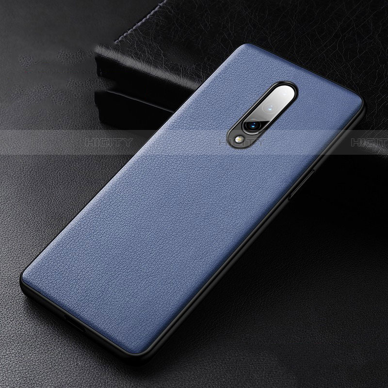 Handyhülle Hülle Luxus Leder Schutzhülle R01 für OnePlus 8 Blau