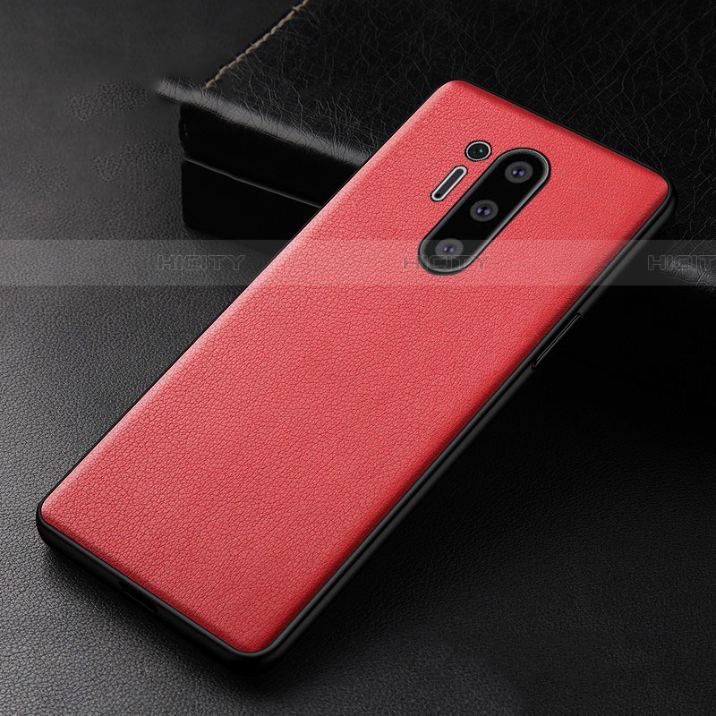 Handyhülle Hülle Luxus Leder Schutzhülle R01 für OnePlus 8 Pro Rot