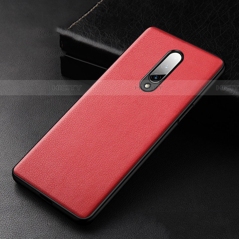 Handyhülle Hülle Luxus Leder Schutzhülle R01 für OnePlus 8 Rot