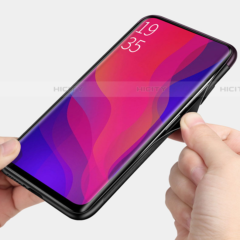 Handyhülle Hülle Luxus Leder Schutzhülle R01 für Oppo Find X