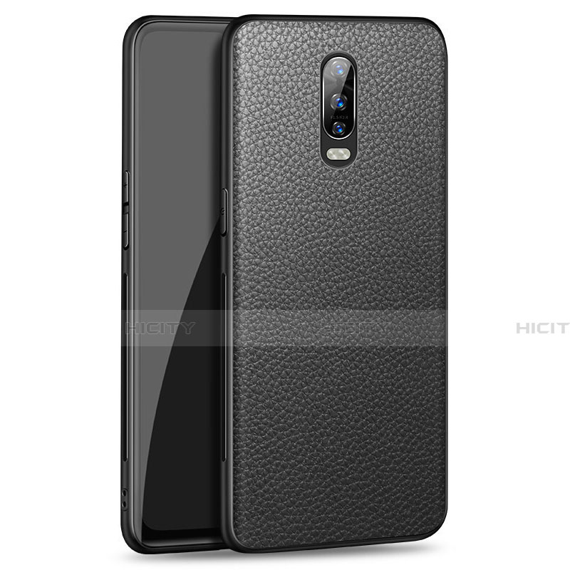 Handyhülle Hülle Luxus Leder Schutzhülle R01 für Oppo R17 Pro Schwarz