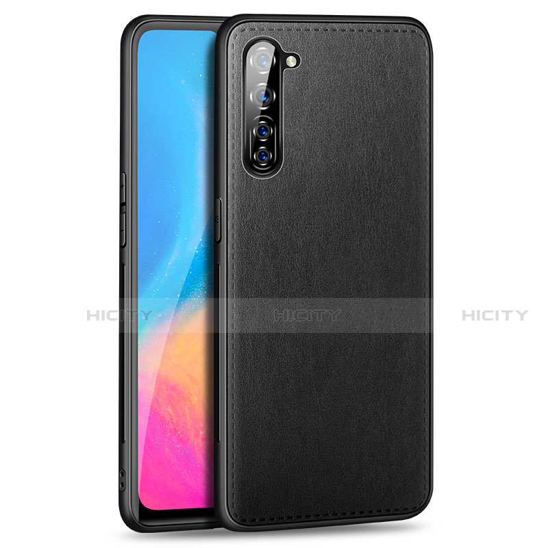 Handyhülle Hülle Luxus Leder Schutzhülle R01 für Oppo Reno3 Schwarz