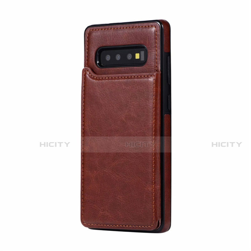 Handyhülle Hülle Luxus Leder Schutzhülle R01 für Samsung Galaxy S10 Plus