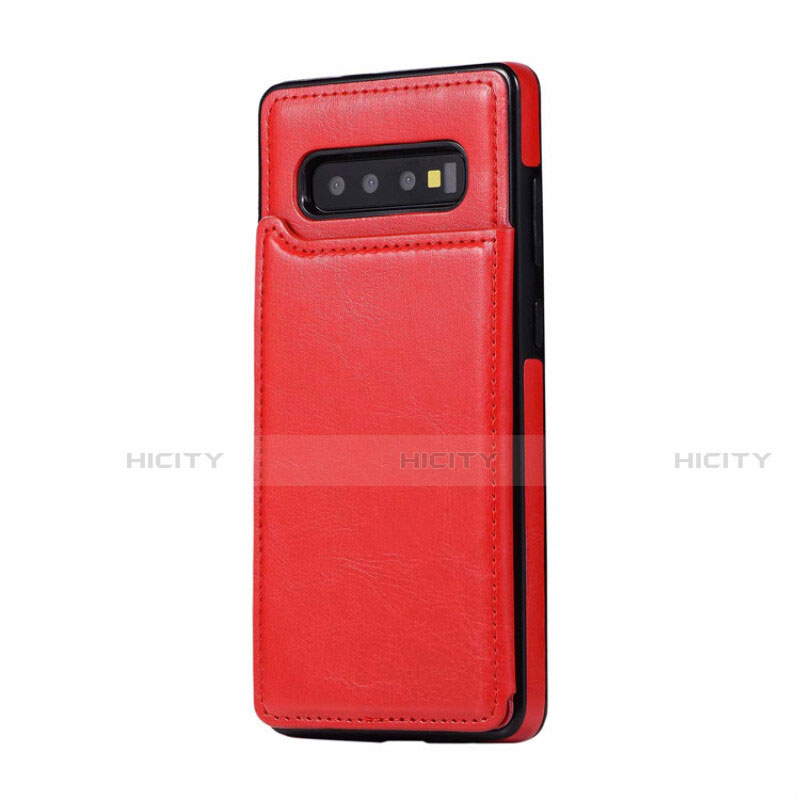 Handyhülle Hülle Luxus Leder Schutzhülle R01 für Samsung Galaxy S10 Plus