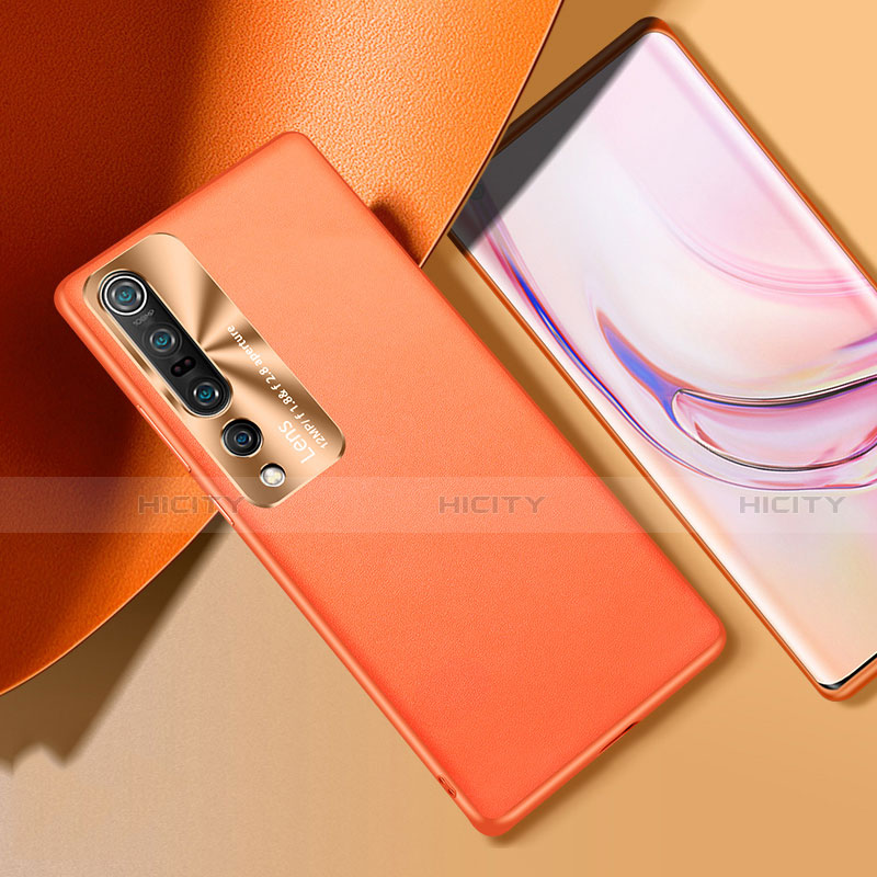 Handyhülle Hülle Luxus Leder Schutzhülle R01 für Xiaomi Mi 10 Pro Orange