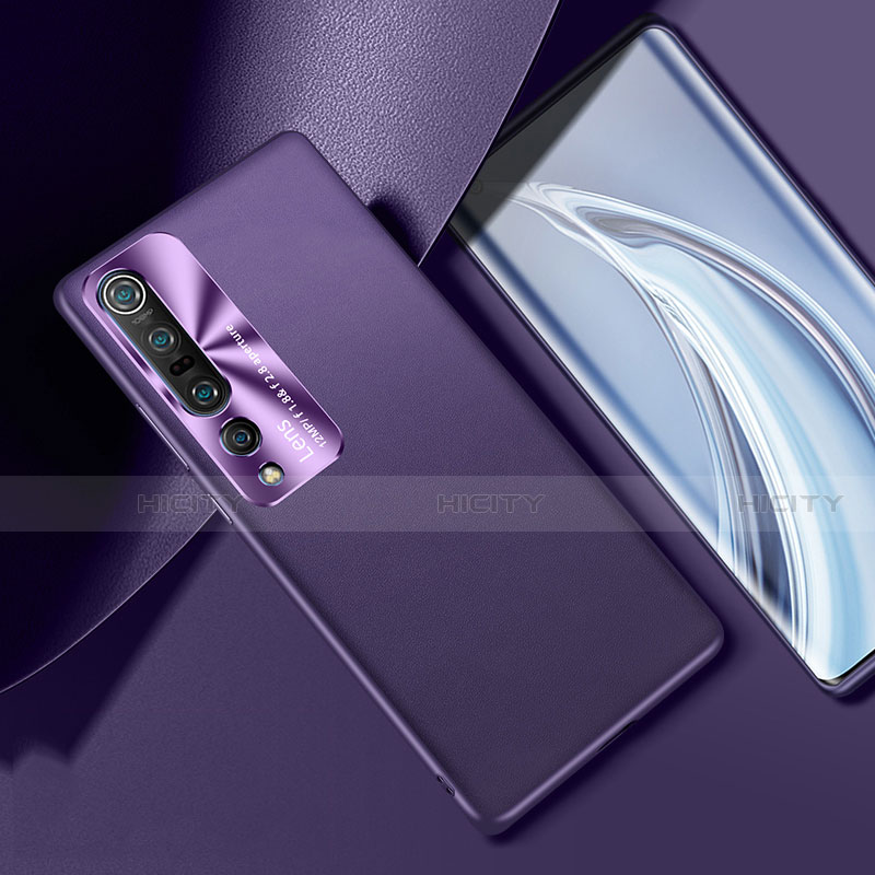 Handyhülle Hülle Luxus Leder Schutzhülle R01 für Xiaomi Mi 10 Pro Violett