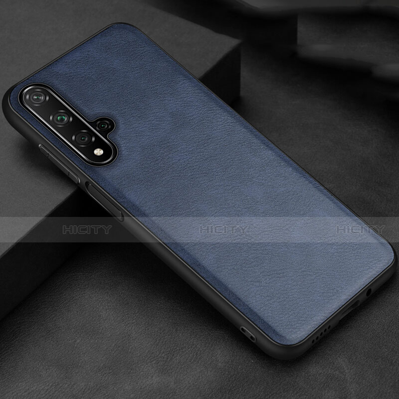 Handyhülle Hülle Luxus Leder Schutzhülle R02 für Huawei Honor 20S Blau Plus