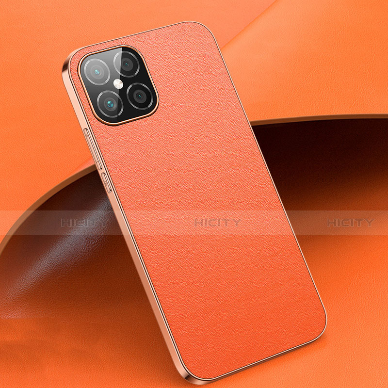 Handyhülle Hülle Luxus Leder Schutzhülle R02 für Huawei Nova 8 SE 5G Orange