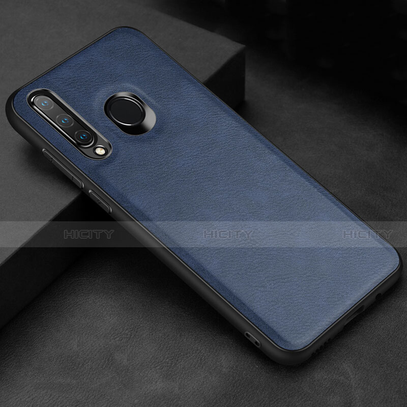 Handyhülle Hülle Luxus Leder Schutzhülle R02 für Huawei P30 Lite New Edition Blau