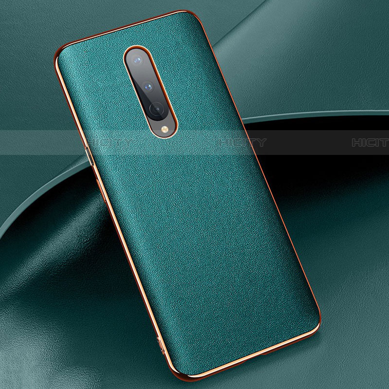 Handyhülle Hülle Luxus Leder Schutzhülle R02 für OnePlus 8 Grün