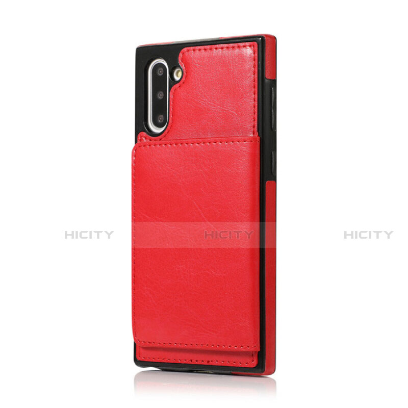 Handyhülle Hülle Luxus Leder Schutzhülle R02 für Samsung Galaxy Note 10 Rot