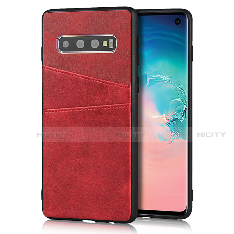 Handyhülle Hülle Luxus Leder Schutzhülle R02 für Samsung Galaxy S10 5G Rot