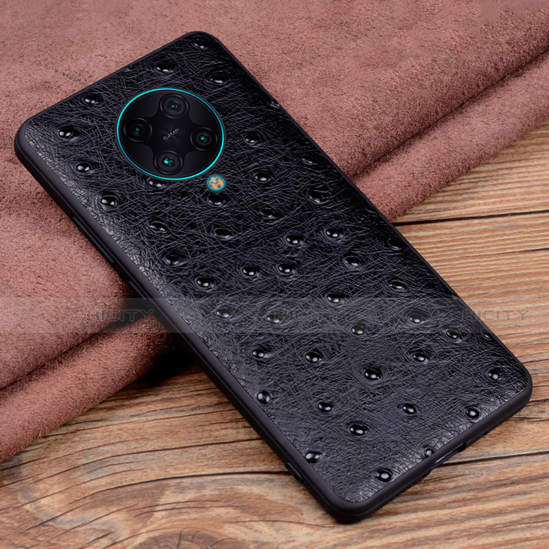 Handyhülle Hülle Luxus Leder Schutzhülle R02 für Xiaomi Redmi K30 Pro Zoom Schwarz