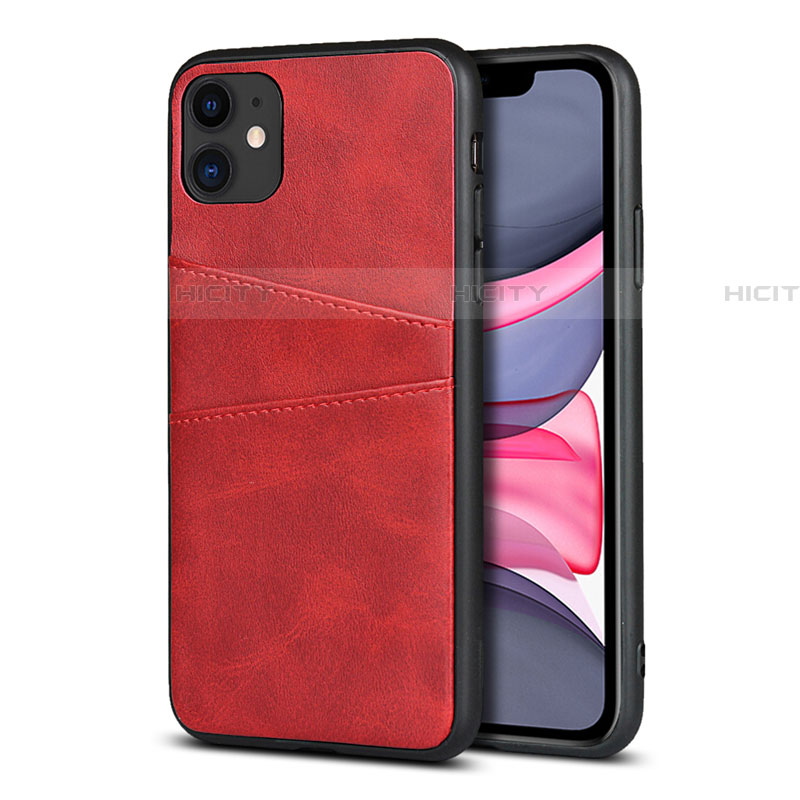 Handyhülle Hülle Luxus Leder Schutzhülle R03 für Apple iPhone 11 Rot Plus