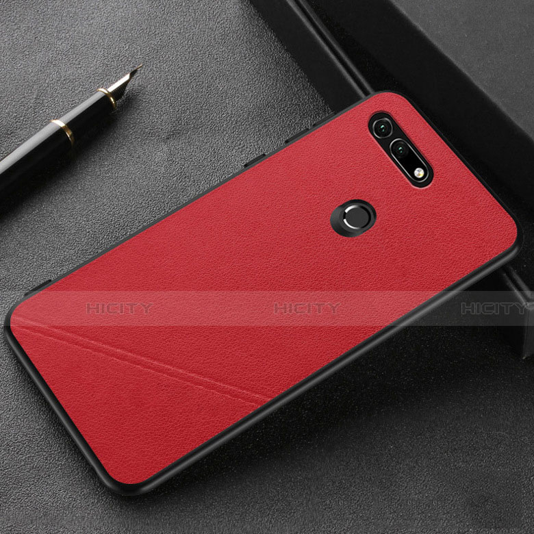 Handyhülle Hülle Luxus Leder Schutzhülle R03 für Huawei Honor V20 Rot