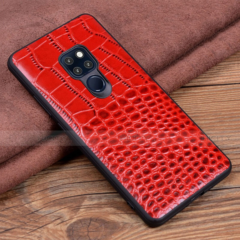Handyhülle Hülle Luxus Leder Schutzhülle R03 für Huawei Mate 20 X 5G Rot
