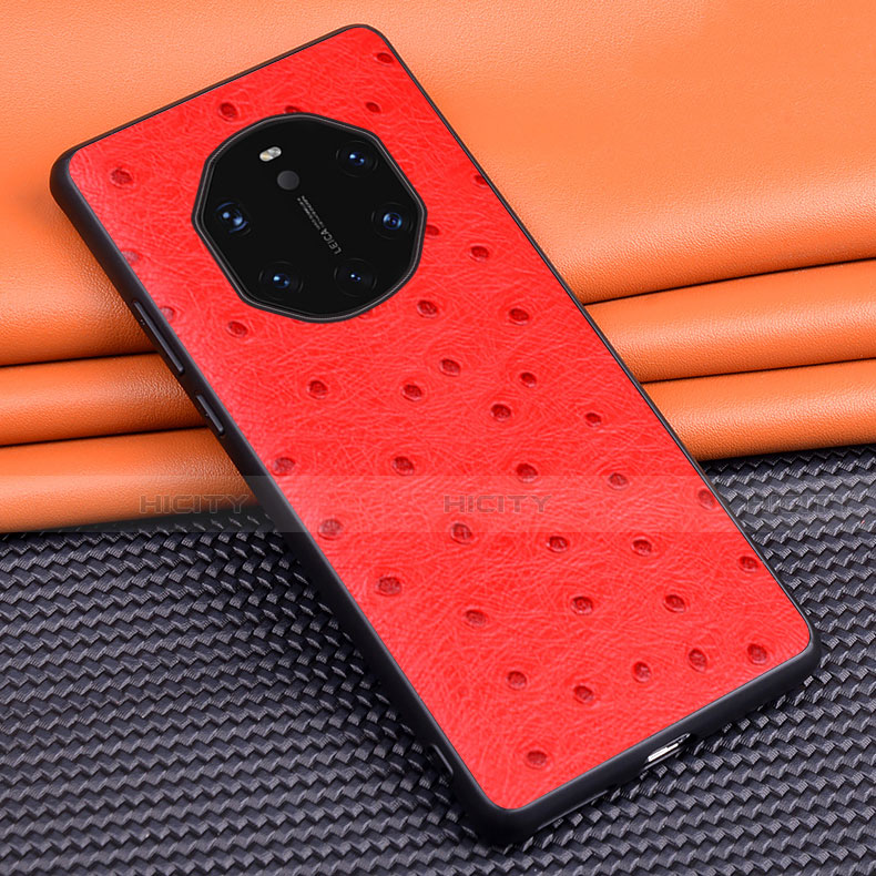 Handyhülle Hülle Luxus Leder Schutzhülle R03 für Huawei Mate 40 RS Rot Plus