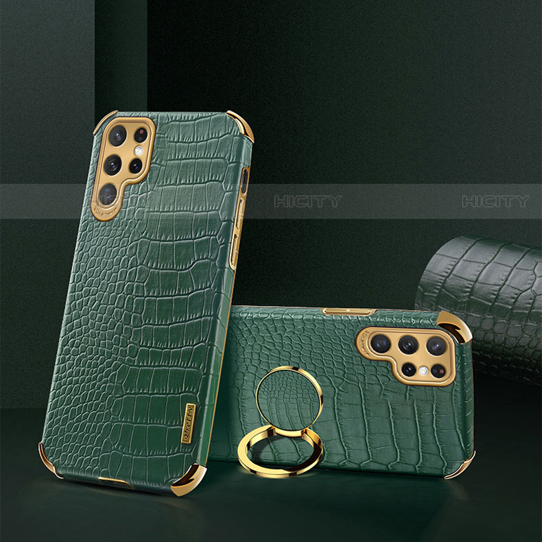 Handyhülle Hülle Luxus Leder Schutzhülle R03 für Samsung Galaxy S21 Ultra 5G Grün Plus