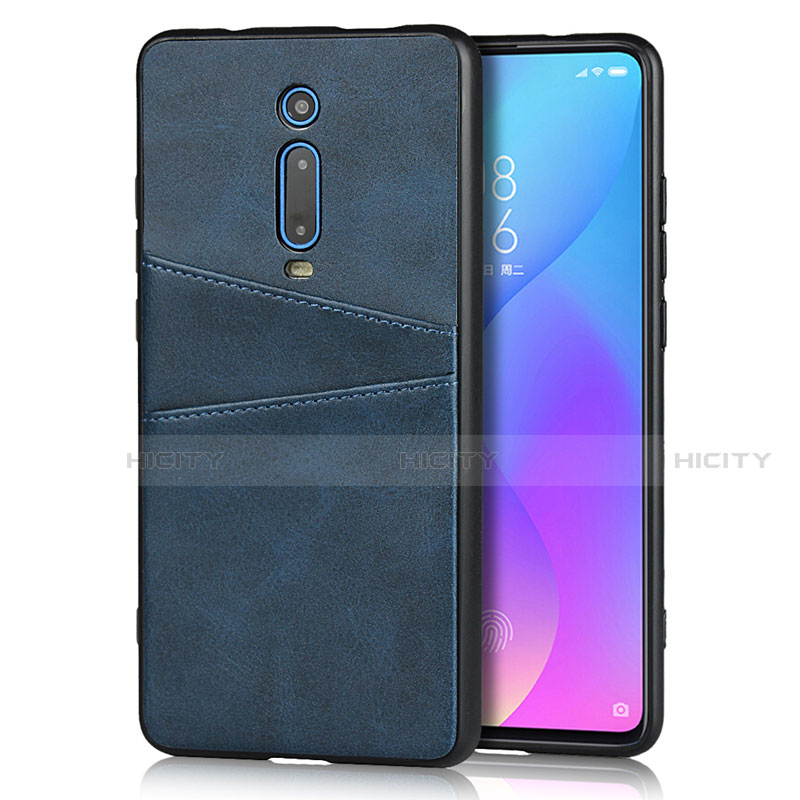 Handyhülle Hülle Luxus Leder Schutzhülle R03 für Xiaomi Mi 9T Blau