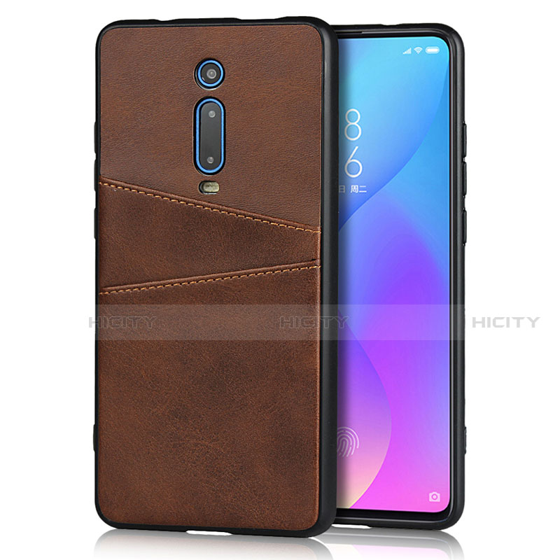 Handyhülle Hülle Luxus Leder Schutzhülle R03 für Xiaomi Mi 9T Braun