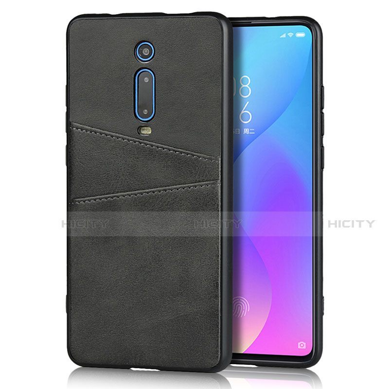 Handyhülle Hülle Luxus Leder Schutzhülle R03 für Xiaomi Mi 9T Pro Schwarz