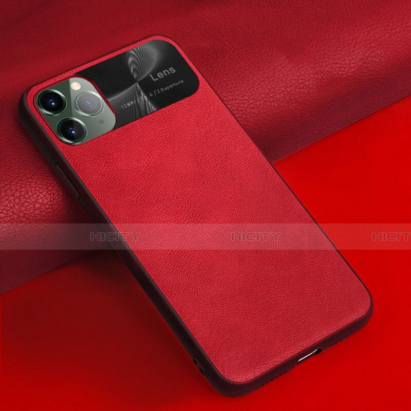 Handyhülle Hülle Luxus Leder Schutzhülle R04 für Apple iPhone 11 Pro Max Rot Plus