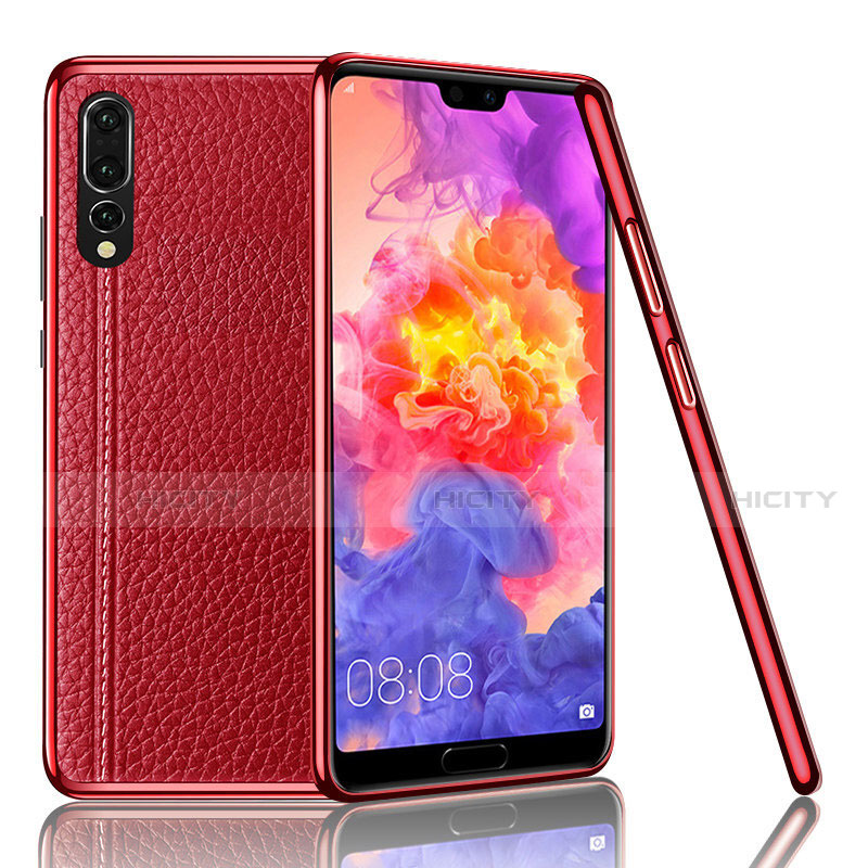 Handyhülle Hülle Luxus Leder Schutzhülle R04 für Huawei P20 Pro Rot Plus