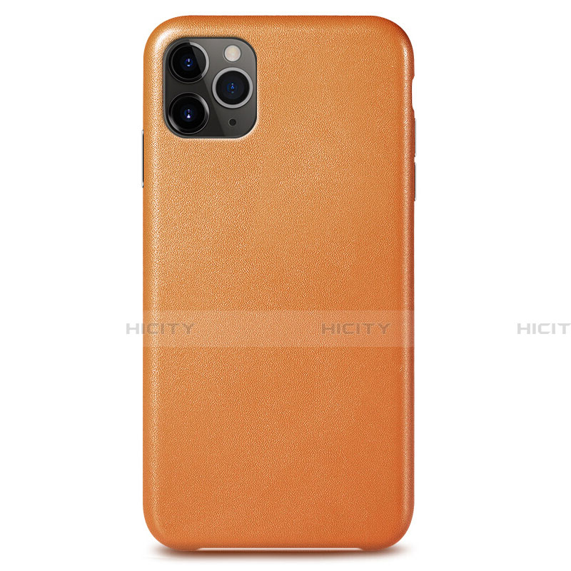 Handyhülle Hülle Luxus Leder Schutzhülle R05 für Apple iPhone 11 Pro Max Orange