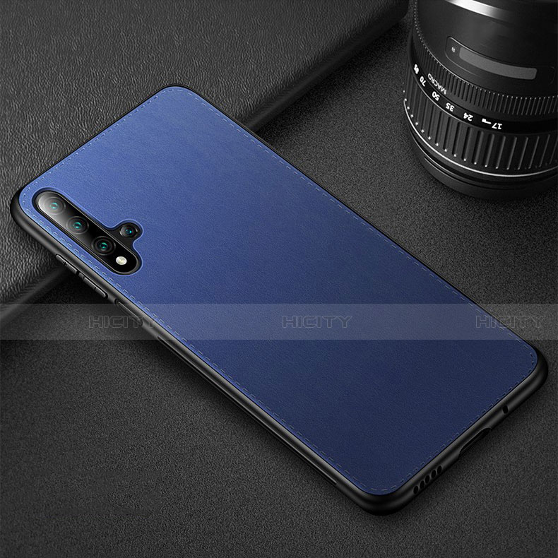 Handyhülle Hülle Luxus Leder Schutzhülle R05 für Huawei Honor 20 Blau