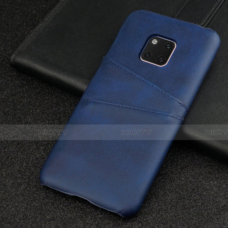 Handyhülle Hülle Luxus Leder Schutzhülle R05 für Huawei Mate 20 Pro Blau