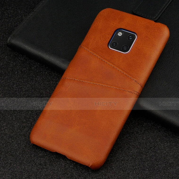 Handyhülle Hülle Luxus Leder Schutzhülle R05 für Huawei Mate 20 Pro Orange