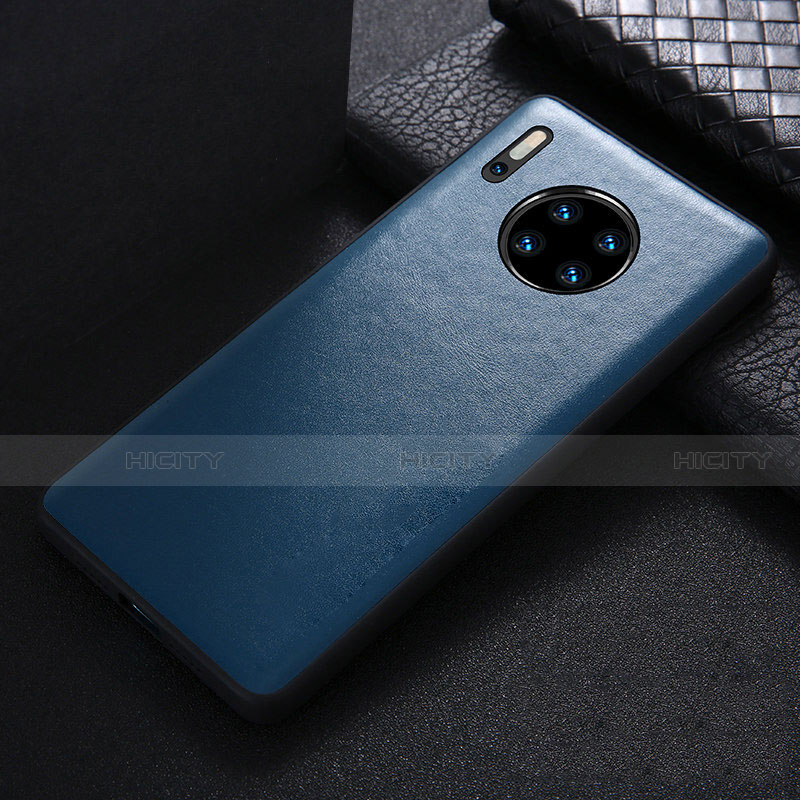 Handyhülle Hülle Luxus Leder Schutzhülle R05 für Huawei Mate 30 Blau