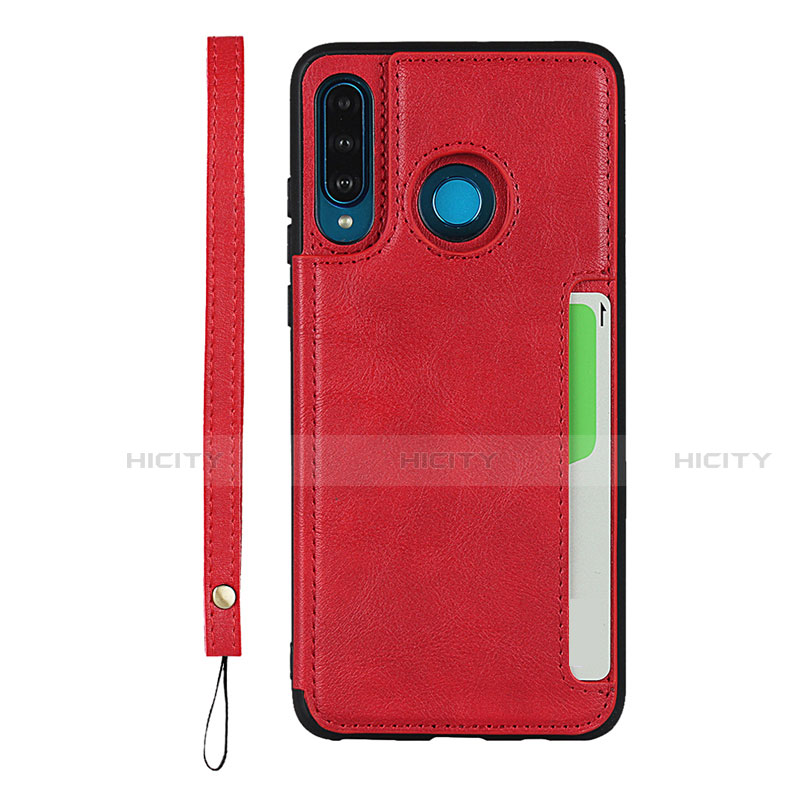 Handyhülle Hülle Luxus Leder Schutzhülle R05 für Huawei P30 Lite New Edition