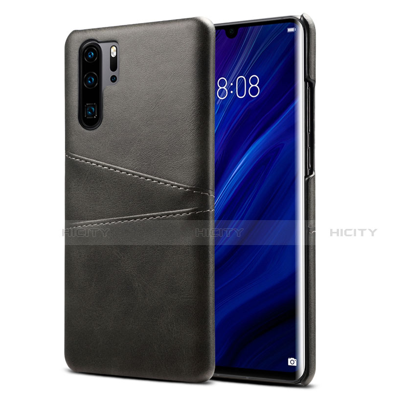 Handyhülle Hülle Luxus Leder Schutzhülle R05 für Huawei P30 Pro New Edition Schwarz