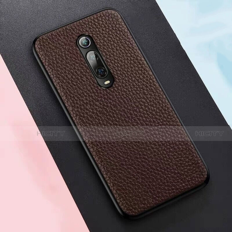 Handyhülle Hülle Luxus Leder Schutzhülle R05 für Xiaomi Mi 9T Braun