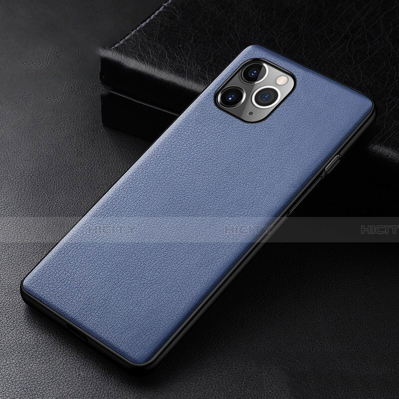 Handyhülle Hülle Luxus Leder Schutzhülle R06 für Apple iPhone 11 Pro Max Blau Plus