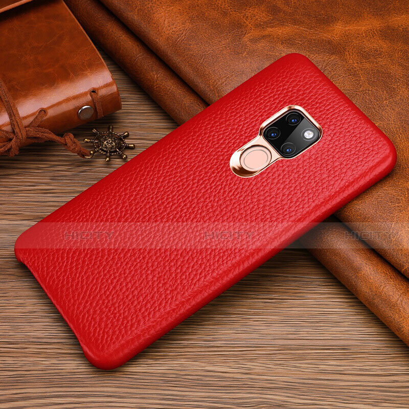 Handyhülle Hülle Luxus Leder Schutzhülle R06 für Huawei Mate 20 Rot