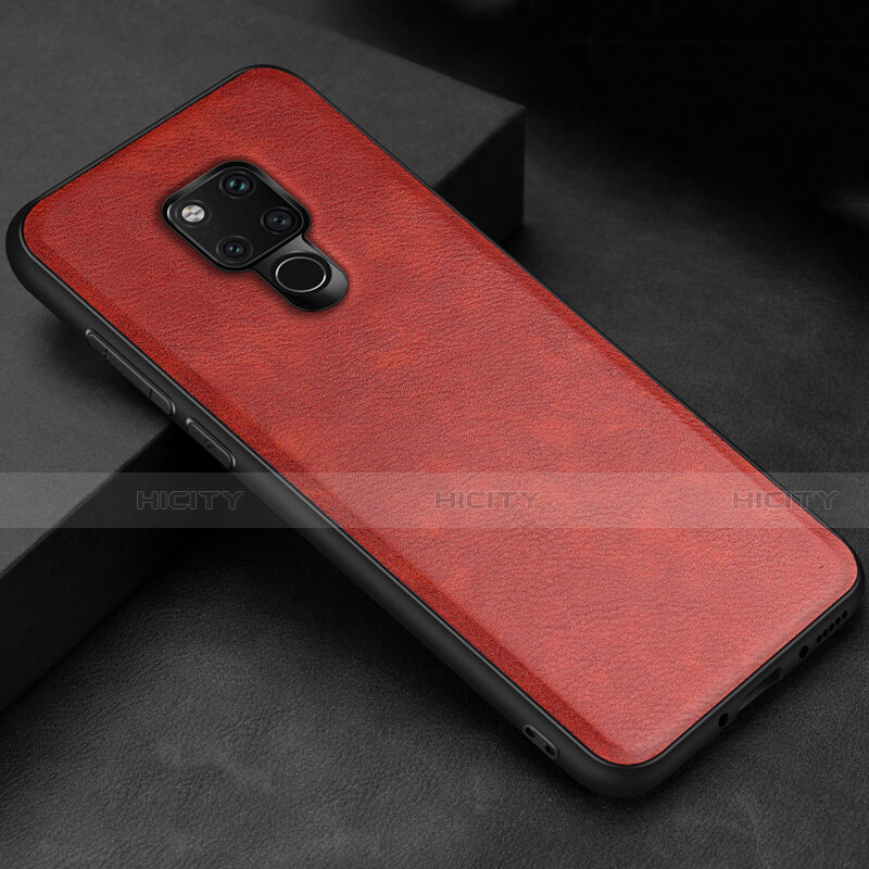 Handyhülle Hülle Luxus Leder Schutzhülle R06 für Huawei Mate 20 X 5G Rot