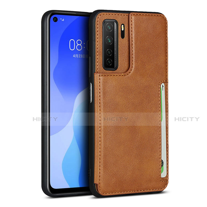 Handyhülle Hülle Luxus Leder Schutzhülle R06 für Huawei P40 Lite 5G Orange