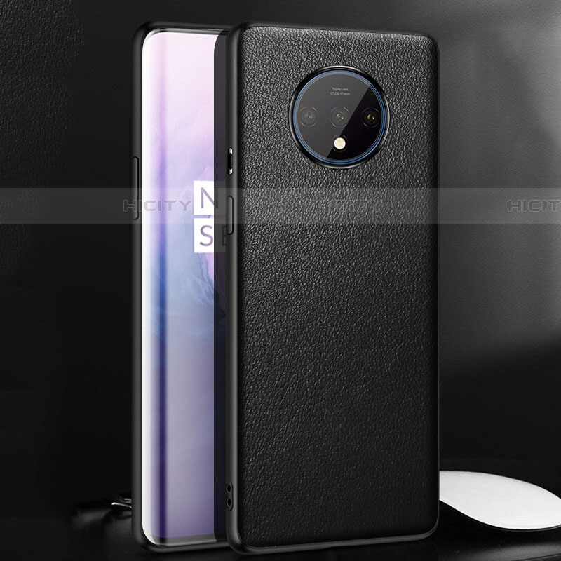 Handyhülle Hülle Luxus Leder Schutzhülle R06 für OnePlus 7T Schwarz