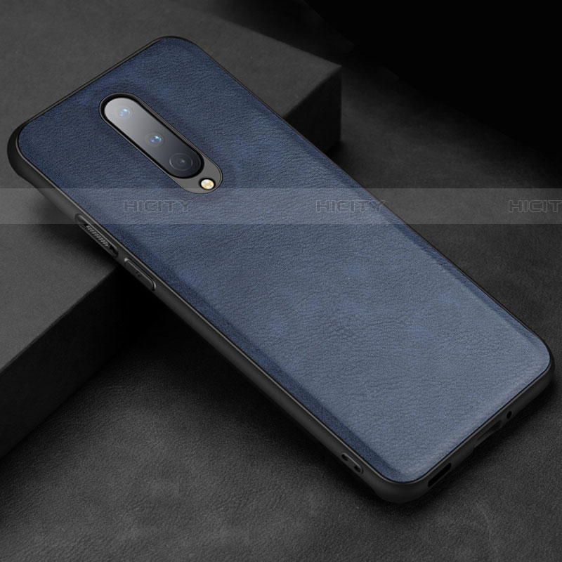 Handyhülle Hülle Luxus Leder Schutzhülle R06 für OnePlus 8 Blau