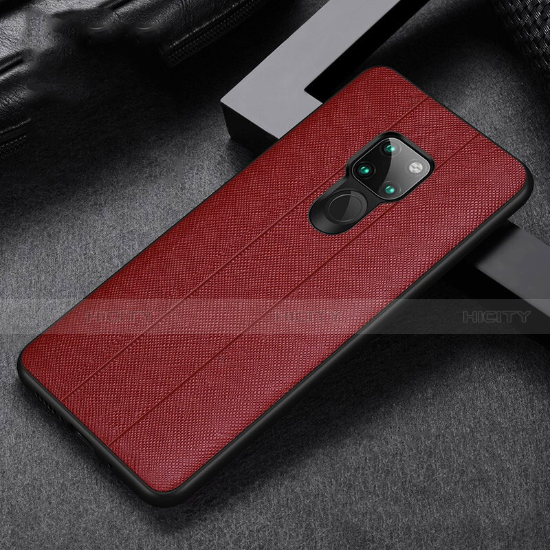 Handyhülle Hülle Luxus Leder Schutzhülle R07 für Huawei Mate 20 X 5G Rot