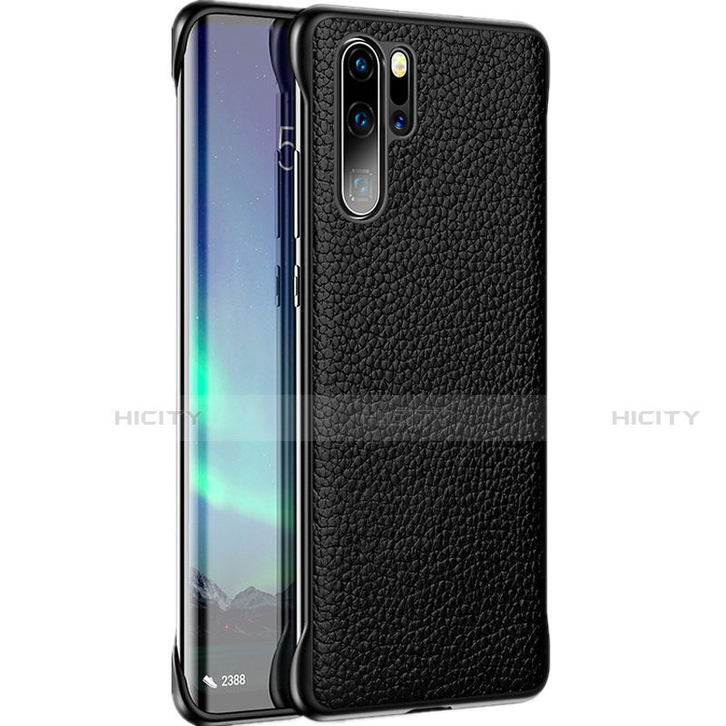 Handyhülle Hülle Luxus Leder Schutzhülle R07 für Huawei P30 Pro New Edition Schwarz