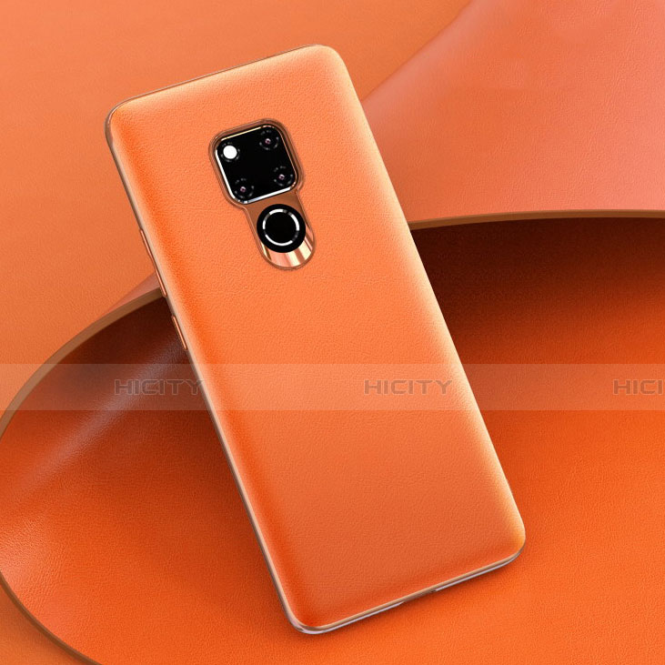 Handyhülle Hülle Luxus Leder Schutzhülle R08 für Huawei Mate 20 X 5G Orange