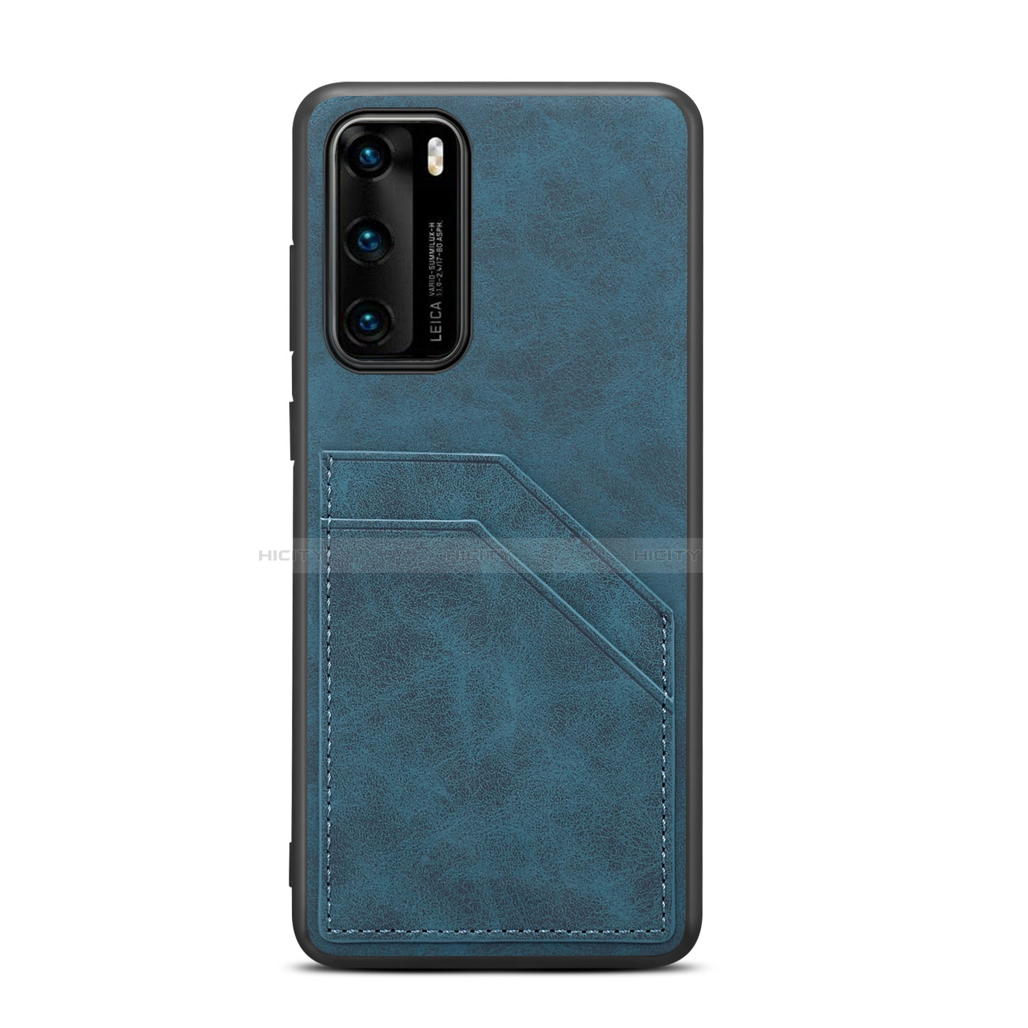 Handyhülle Hülle Luxus Leder Schutzhülle R08 für Huawei P40 Blau