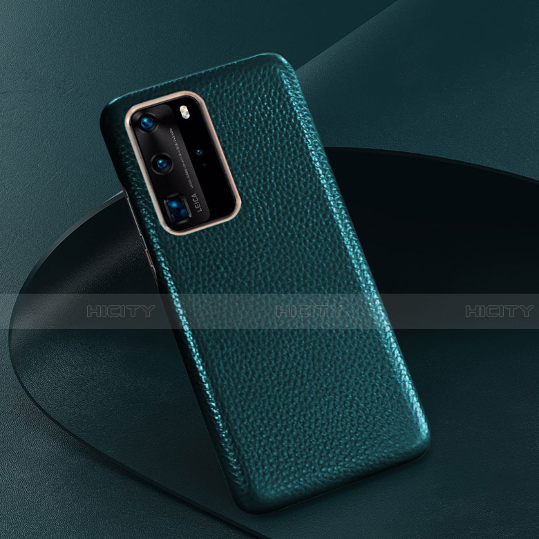 Handyhülle Hülle Luxus Leder Schutzhülle R08 für Huawei P40 Pro Grün