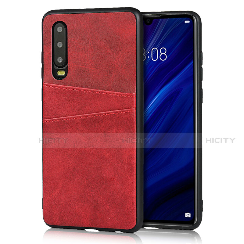 Handyhülle Hülle Luxus Leder Schutzhülle R09 für Huawei P30 Rot