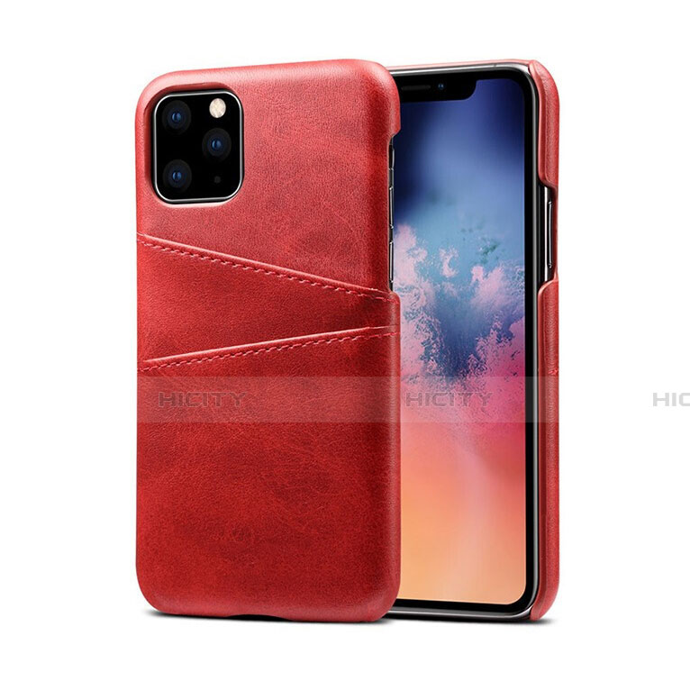 Handyhülle Hülle Luxus Leder Schutzhülle R10 für Apple iPhone 11 Pro Max Rot Plus